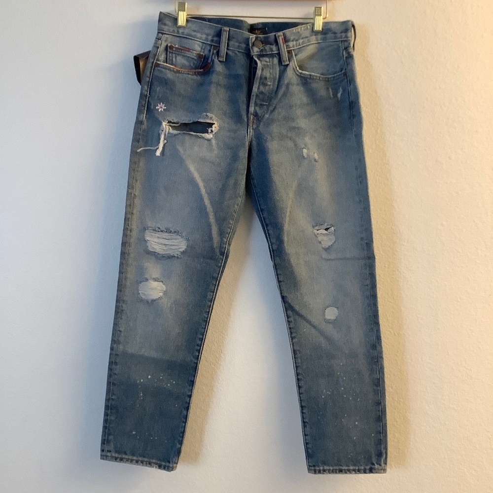 New Polo Ralph Lauren Blue Avery Boyfriend Jeans Size 27 & 29